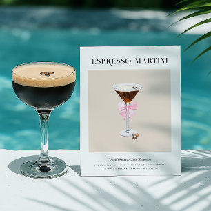 Carte Postale Art Cocktail Chic   Espresso Martini Recette