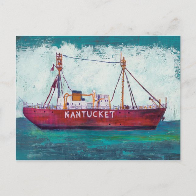 Carte Postale Art côtier | Nantucket Lightship (Devant)