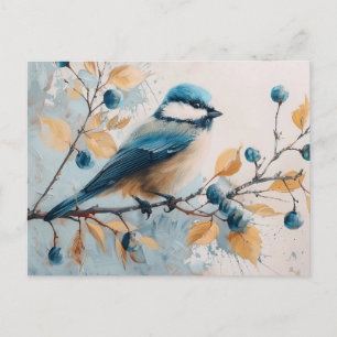 Carte Postale Art d'aquarelle Blue Jay