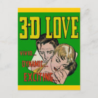 Art de bande dessinée vintage - 3D LOVE