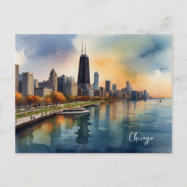 Carte Postale Art de Chicago (Devant)