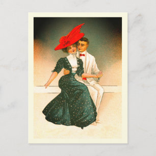 Carte Postale art de couple vintage