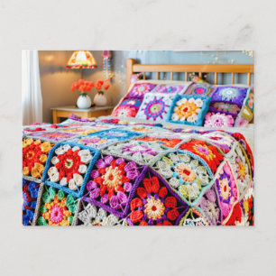 Carte Postale Art de crochet Granny Square