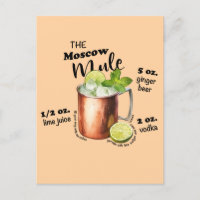Art de la barre de recettes de Moscou Mule