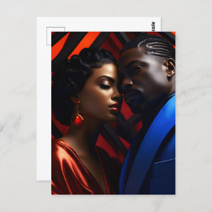 Carte Postale Art de la mode africain