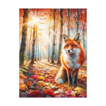 Art de l'aquarelle Renard