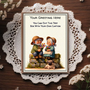 Carte Postale Art de livre illustré de sentiment quotidien fanta