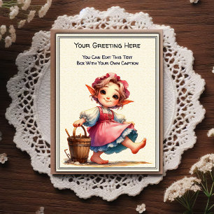 Carte Postale Art de livre illustré de sentiment quotidien fanta