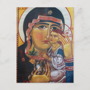 Carte Postale Art de Marie Mère et Jésus
