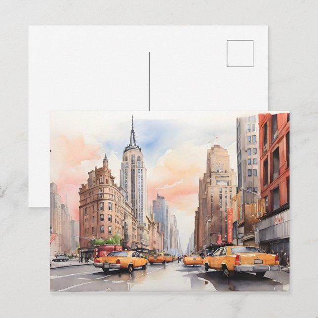 Carte Postale Art de New York (Devant / Derrière)