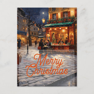 Carte Postale Art de Noël Paris
