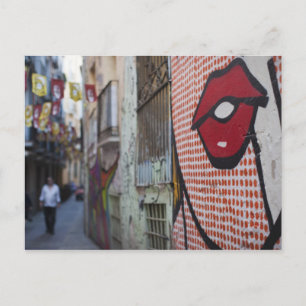 Carte Postale Art de rue dans la rue Calle de la Libertad