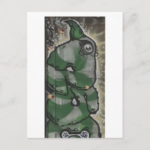Carte Postale art de rue de l'oeil de l'aigle