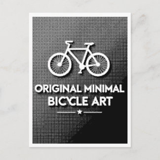 Carte Postale Art de vélo minimaliste