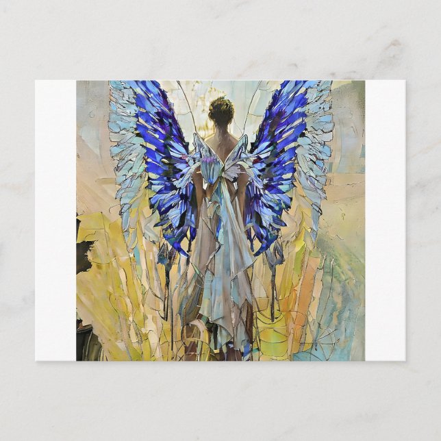 Carte Postale art déco ange (Devant)