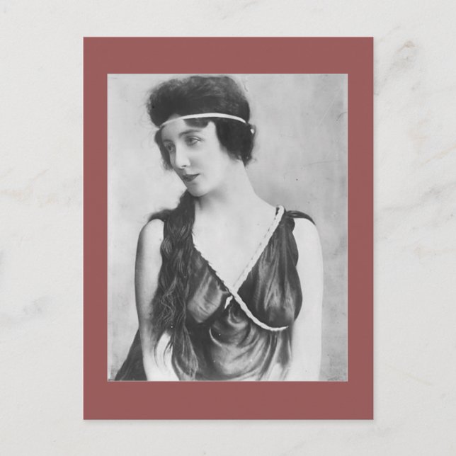 Carte Postale Art déco, beauté de Nouveau d'art, aileron inspiré (Devant)