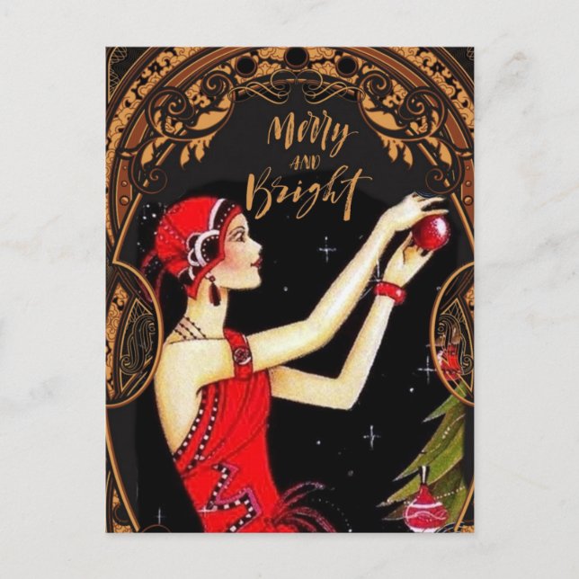 Carte Postale Art déco dans les Halls (Devant)