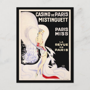 Carte Postale Art Déco, France, Paris, Louis Gaudin, Vintage