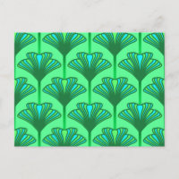 Art Déco Lily, Jade Green et Turquoise
