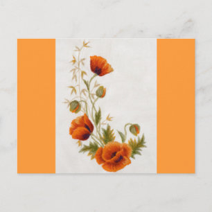 Carte Postale Art du pavot