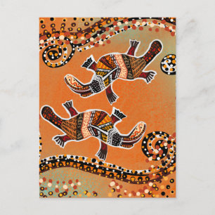 CARTE POSTALE ART DU PLATYPUS       