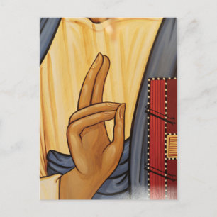 Carte Postale Art du signe de la main religieux
