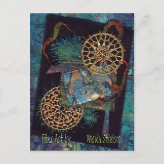 Carte Postale Art Fibre multimédia mixte