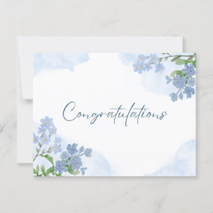 Carte Postale Art floral élégant  félicitations 