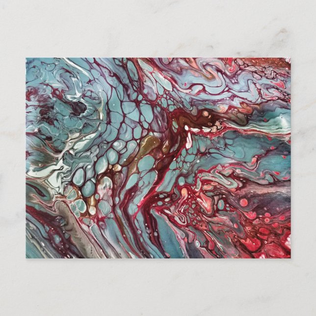 Carte Postale Art fluide Abstrait (Devant)
