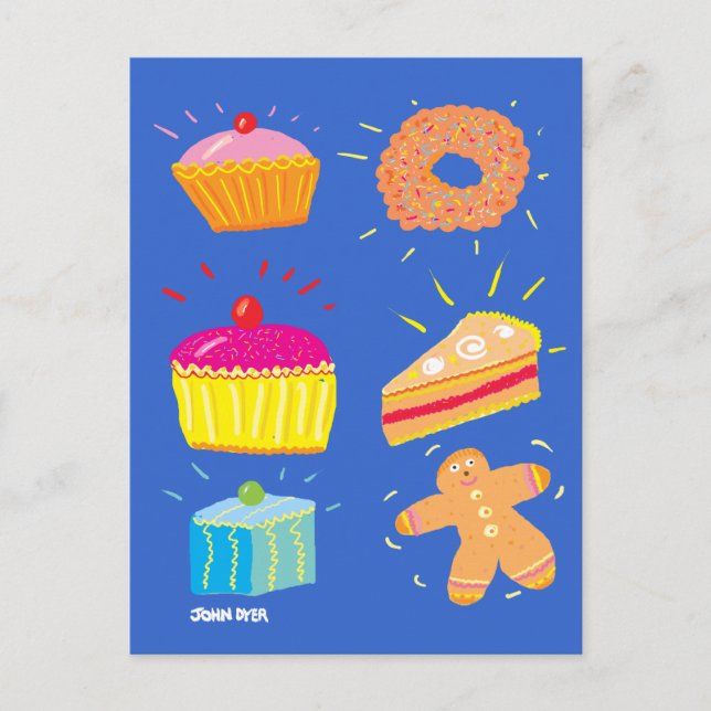 Carte postale Art : Gâteaux, Gros et pain d'épices (Devant)