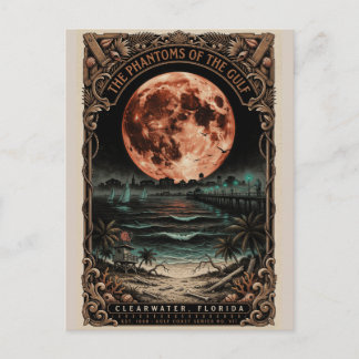Carte Postale Art gothique Clearwater, FL | Voyage horreur vinta