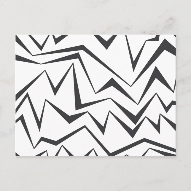 Carte Postale Art graphique abstrait moderne, dynamique, simple  (Devant)