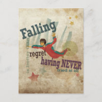 Art graphique avec message motivant : parachutisme