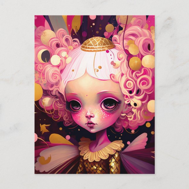Carte Postale Art Imaginaire Fairy Rose (Devant)