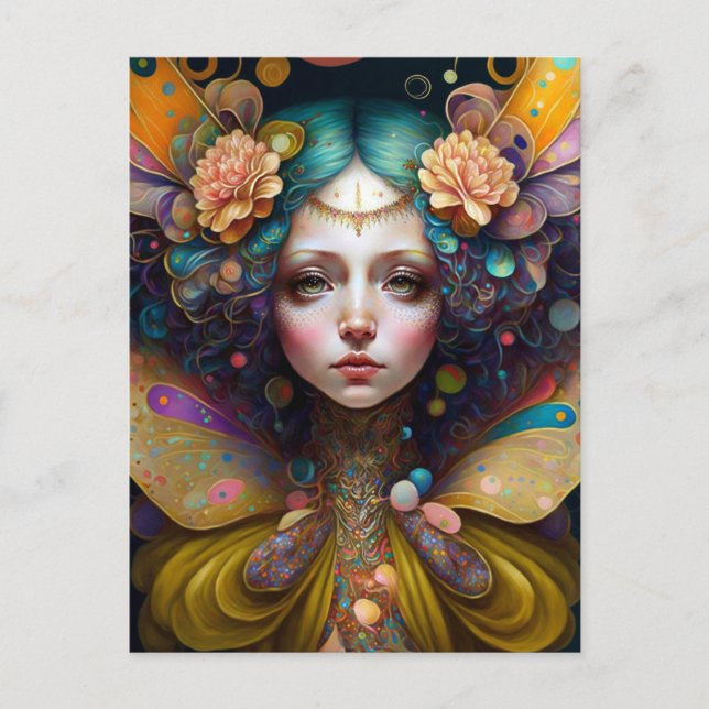 Carte Postale Art Imaginaire Fairy Trippy (Devant)