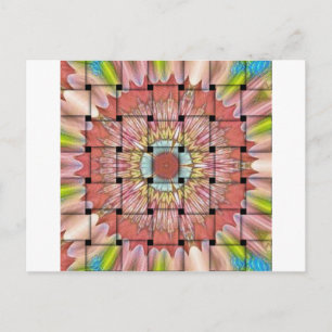 Carte Postale Art inspiré par l'Afrique Imprimé- Design géométri