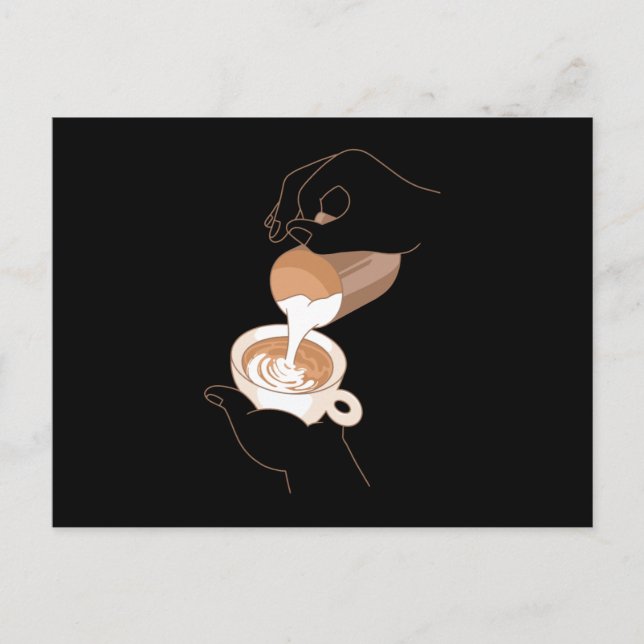 Carte Postale Art latte (Devant)