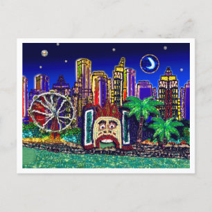 Carte postale Art Luna Moon Sydney Australie