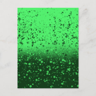 Carte Postale Art minimaliste émeraude riche
