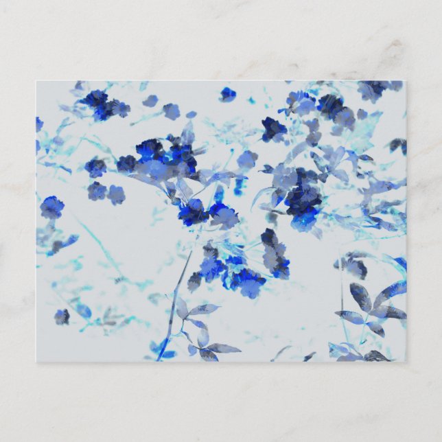 Carte Postale Art moderne et tendance de la motif florale / fleu (Devant)