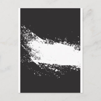 Carte Postale art noir et blanc abstrait vo3