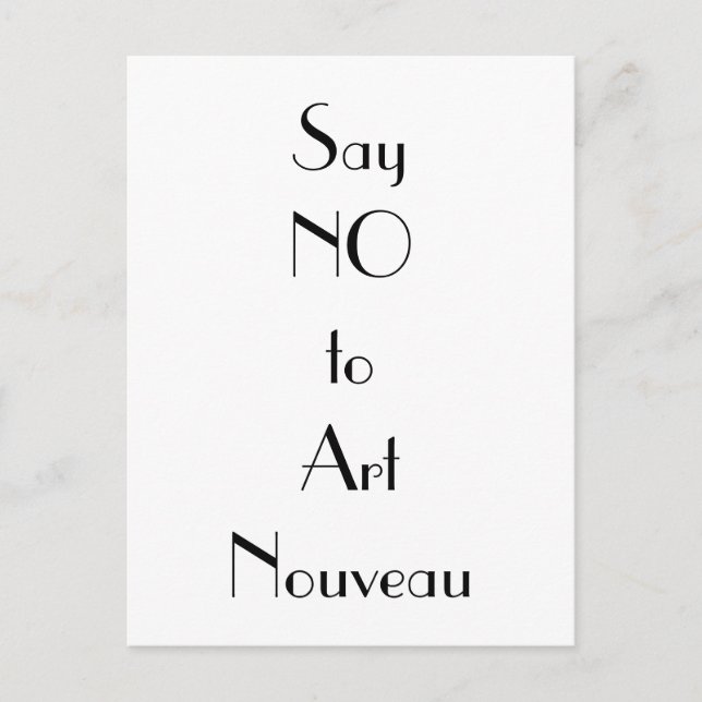 Carte Postale Art Nouveau Art Déco (Devant)