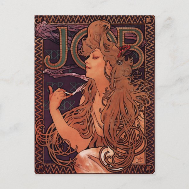 Carte postale Art Nouveau Beau Belle (Devant)