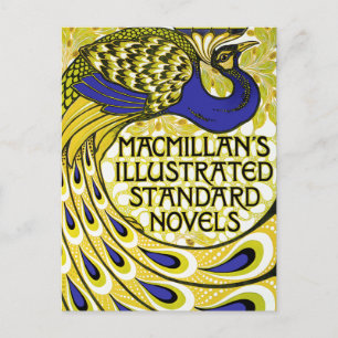 Carte postale Art Nouveau : Illustration Peacock