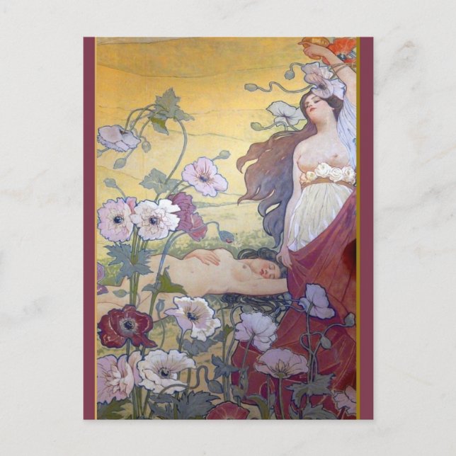 Carte Postale Art nouveau Imaginaire 1 (Devant)
