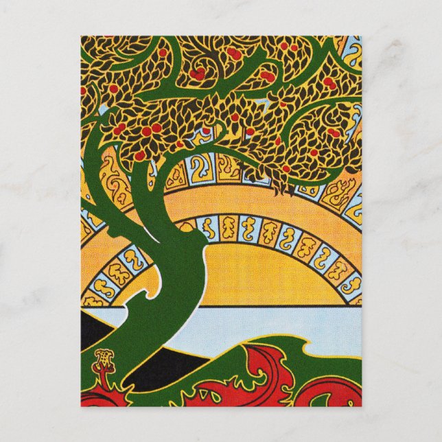 Carte postale Art Nouveau : La Libre Esthétique (Devant)