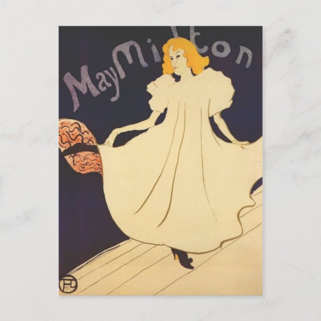 Carte postale Art Nouveau - May Milton (Devant)
