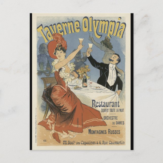 Carte postale Art Nouveau - Taverne (Devant)