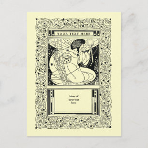 Carte Postale Art Nouveau vintage / Art Et Artisanat