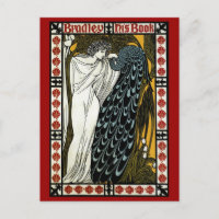 Art nouveau vintage, le baiser de William Bradley